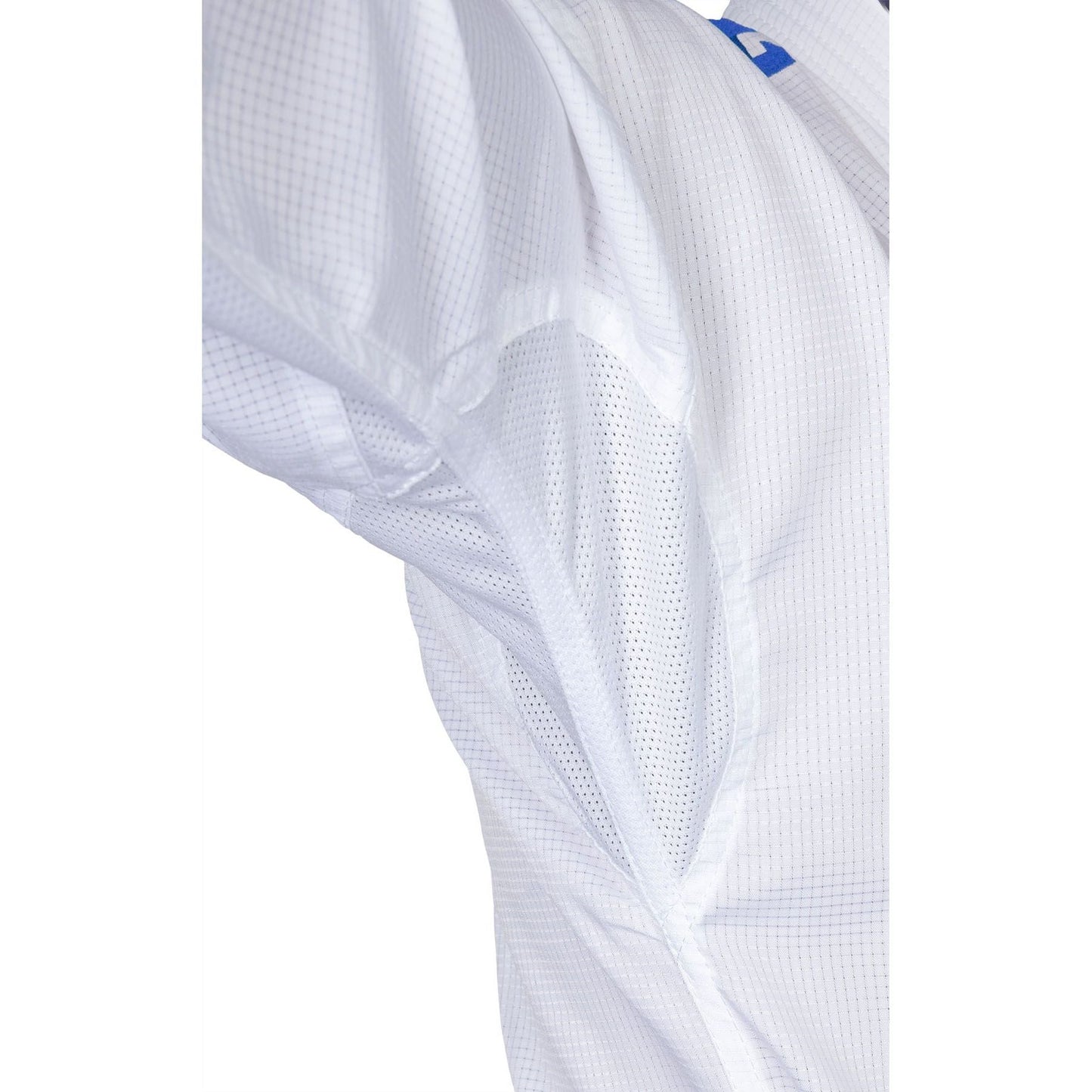 Kimono de karaté Hayashi Air Deluxe - blanc et bleu - vue arrière